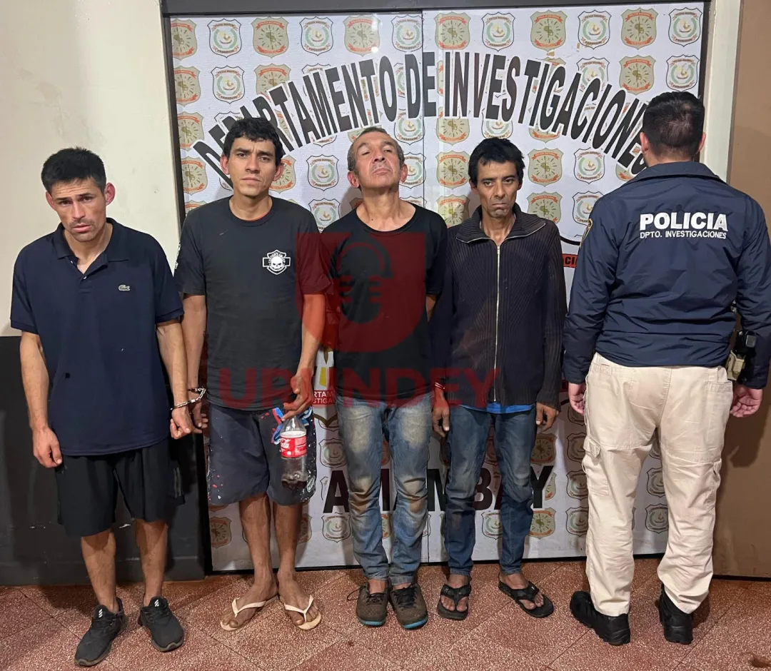Detienen a cuatro sujetos tras millonario hurto en una carnicería en Pedro Juan Caballero
