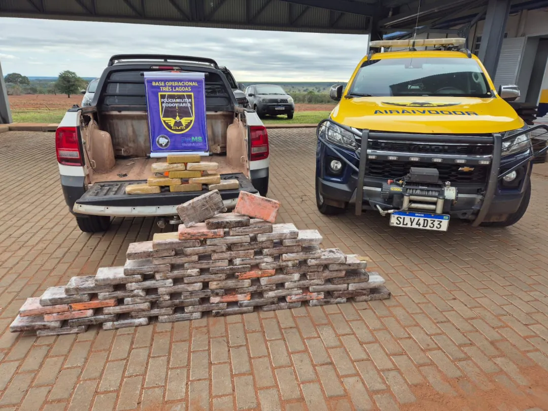 Policía Militar Rodoviária detiene a un hombre con más de 80 kilos de cocaína en Três Lagoas