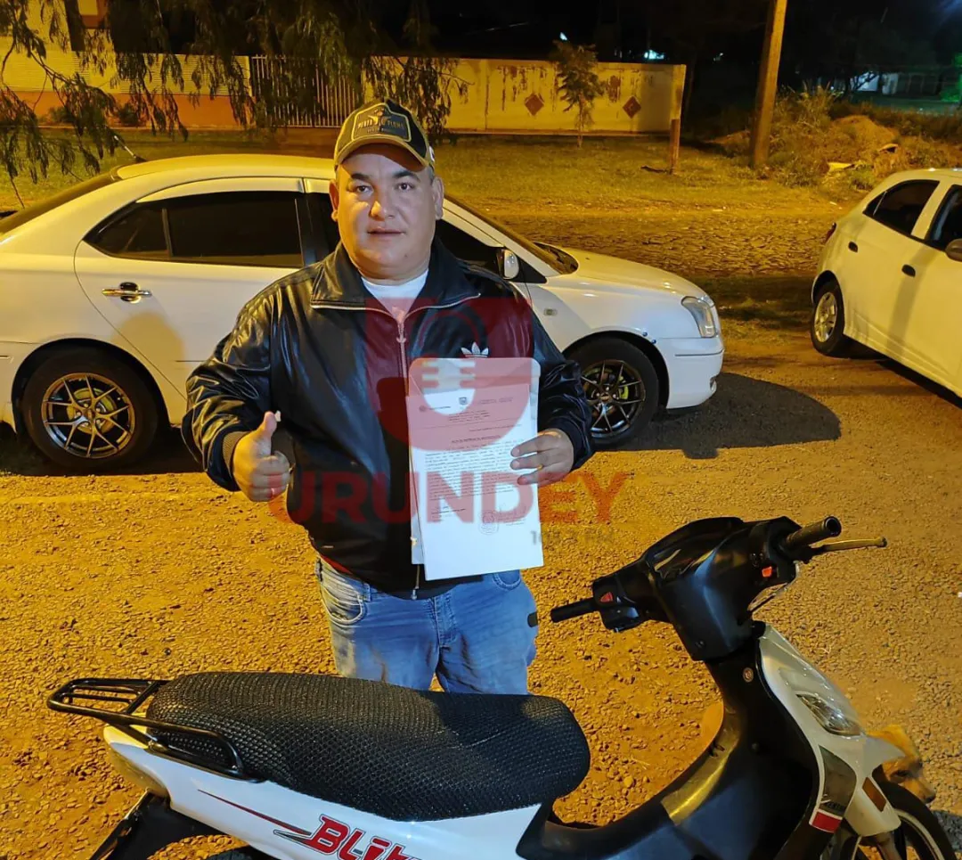 Policía recupera motocicleta hurtada a un comerciante en Pedro Juan Caballero