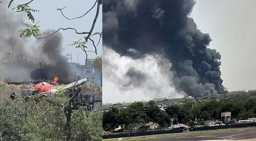 Avión con 242 personas a bordo se estrella sobre un edificio en India