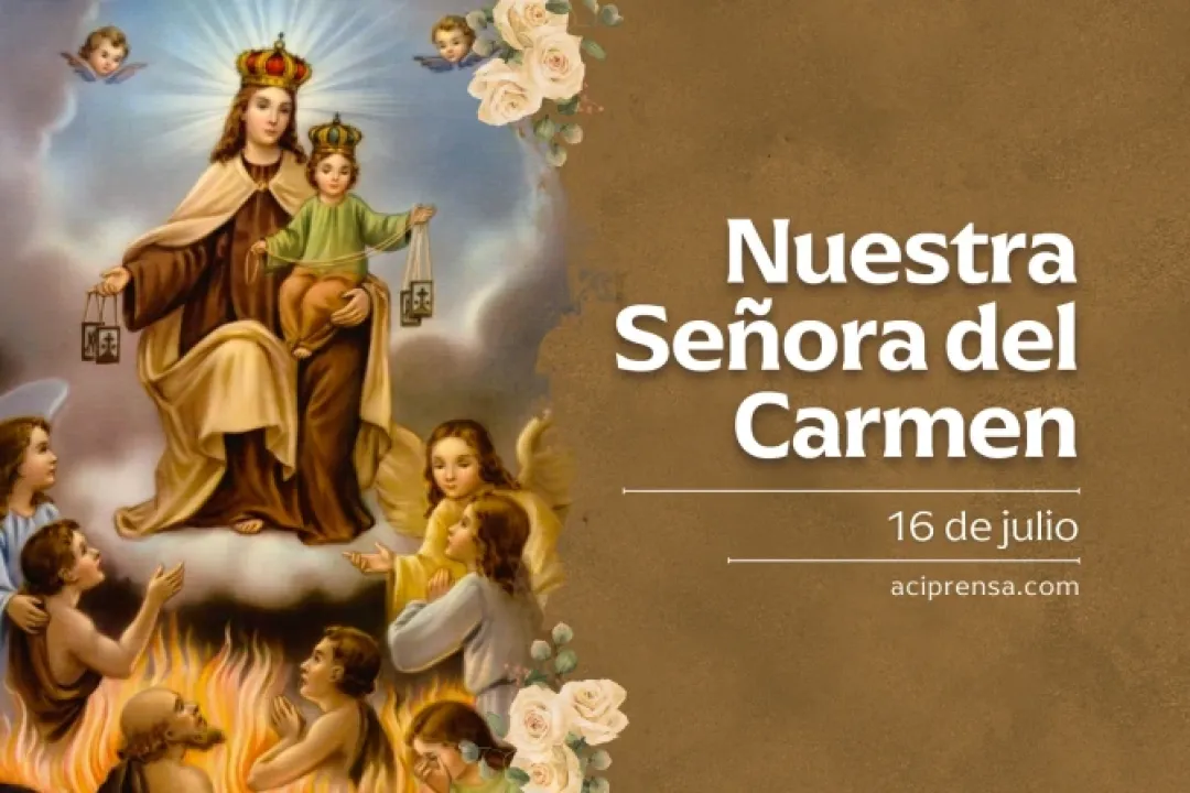 Hoy celebramos a la Virgen del Carmen, la madre que nos invita a orar y nos libra del infierno