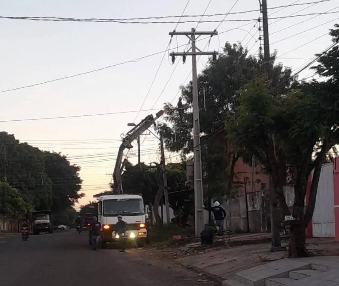 ANDE anuncia cortes programados de energía en el centro de Pedro Juan Caballero