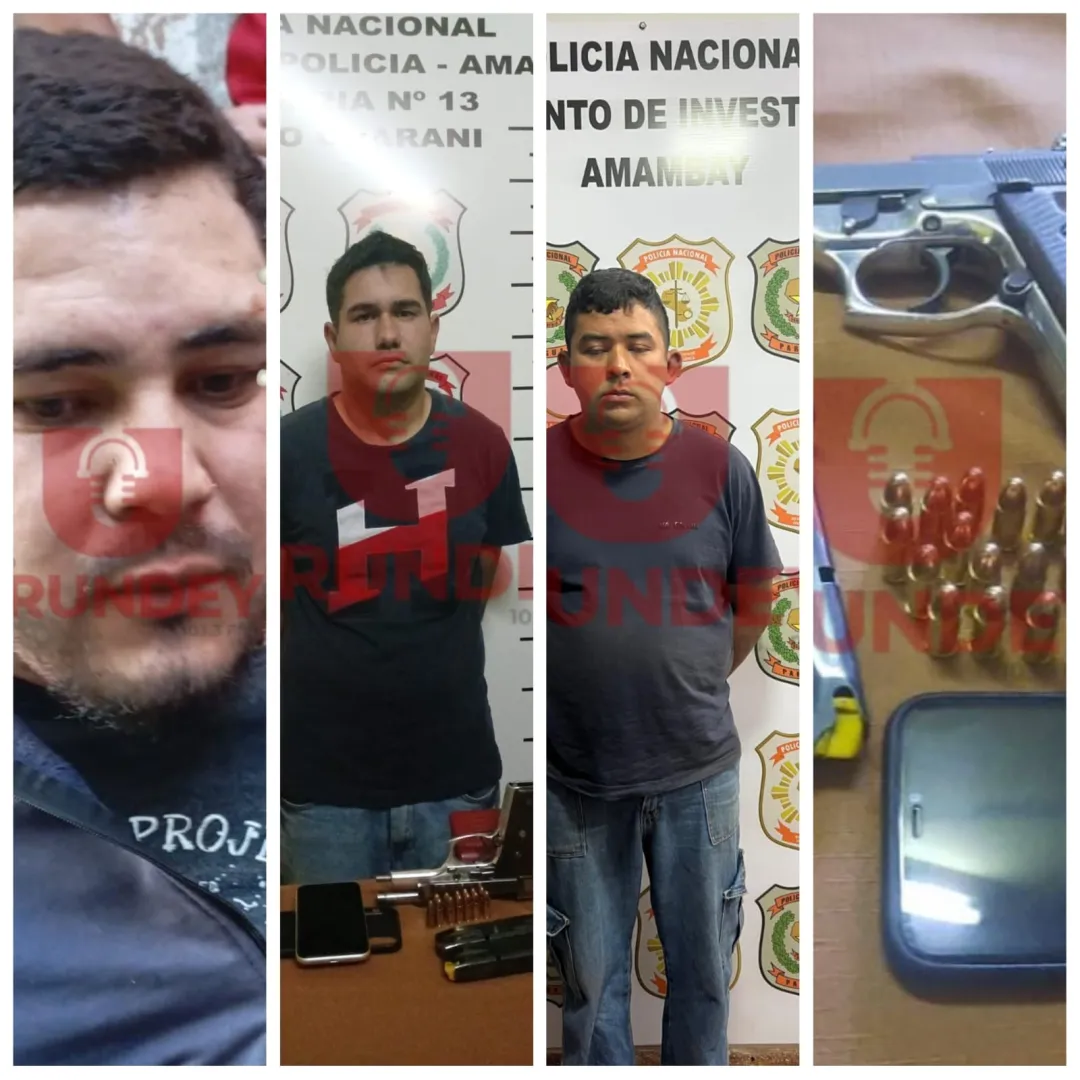 Identifican a los detenidos por intento de asalto a una inmobiliaria en Pedro Juan Caballero