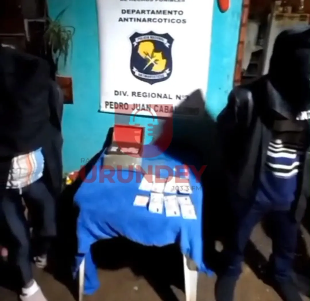 Allanamiento por microtráfico en Pedro Juan Caballero deriva en la detención dos personas
