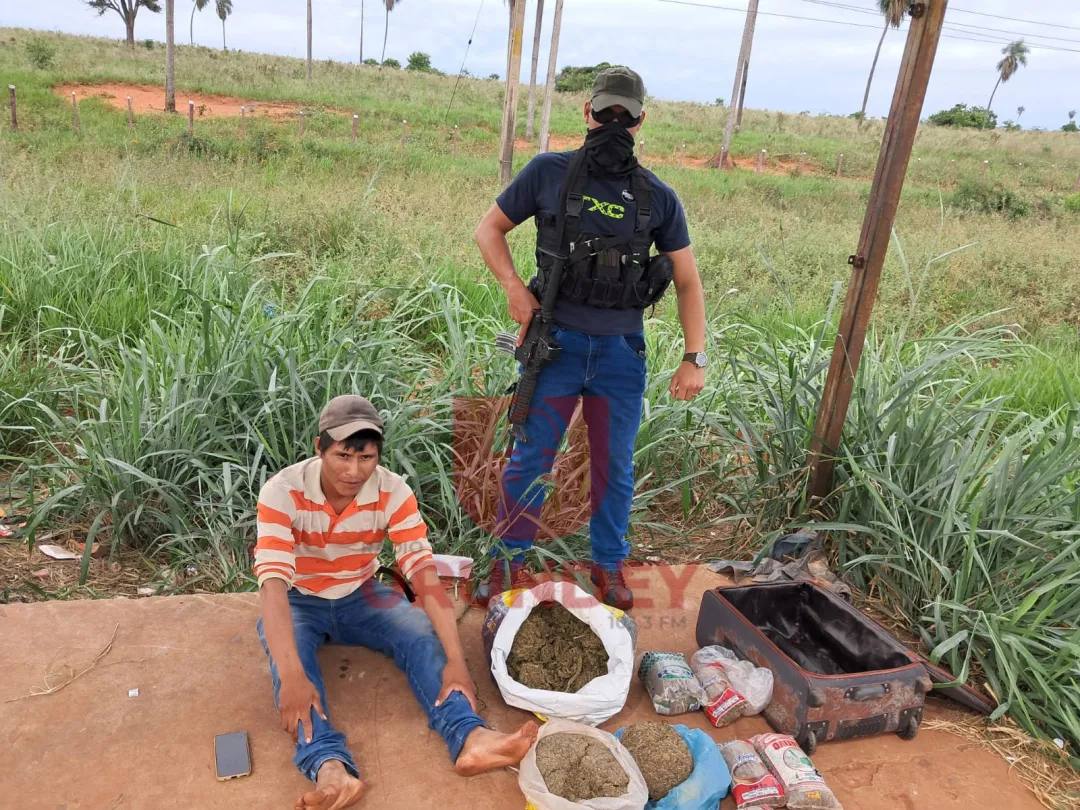 SENAD detiene a un hombre con marihuana oculta en una maleta en Cerro Corá