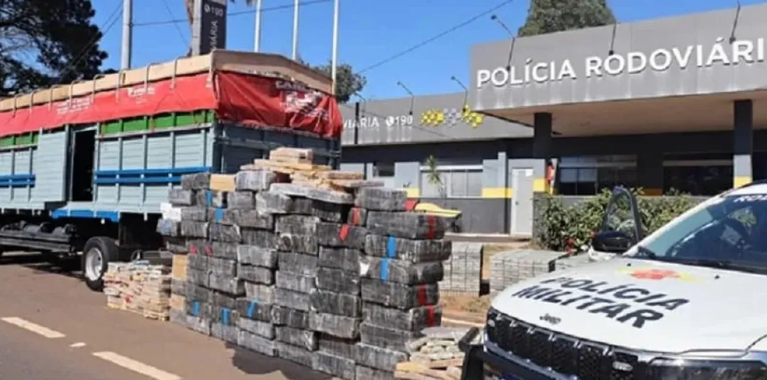 Decomisan un camión paraguayo con un cargamento de marihuana en São Paulo