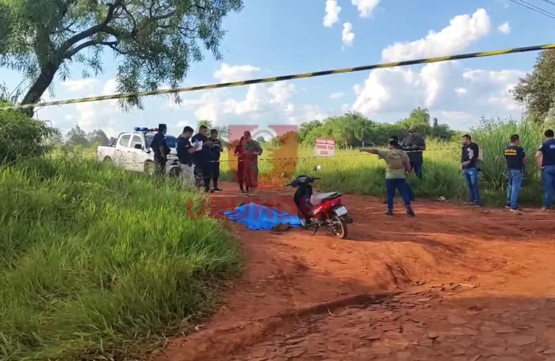Asesinan a tiros a un ocupante de una motocicleta en Pedro Juan Caballero