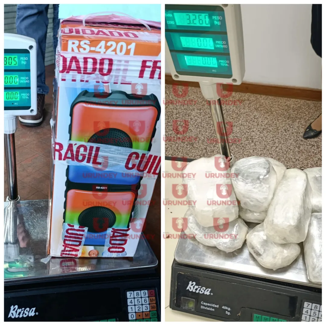 Incautan más de 3 kilos de marihuana tipo cera oculta en parlantes en Pedro Juan Caballero