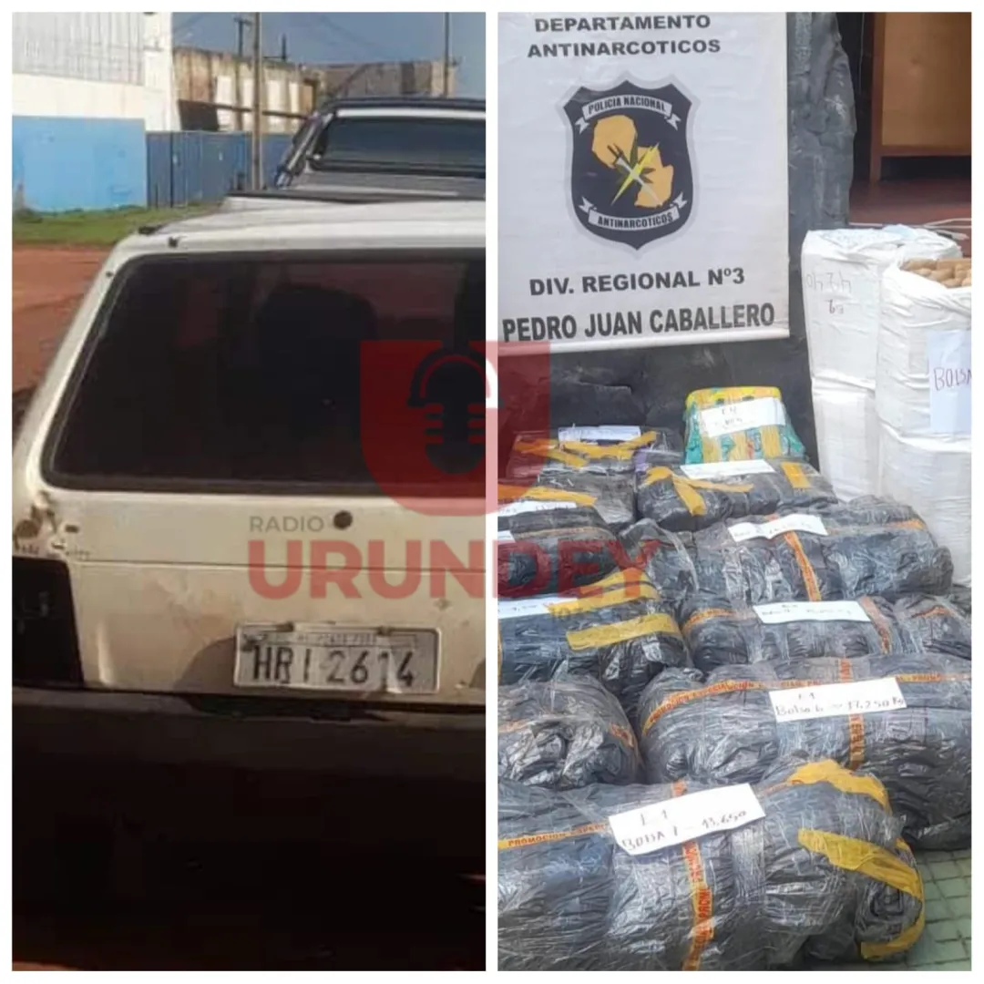 PJC: Hallan automóvil abandonado, repleto con más de 250 kilos de marihuana empaquetada
